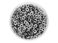 O-Ring™ / koraliki szklane / Ring / 1x3.8mm / Metallic / Metal - Lt. Hematite / 5g