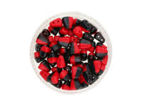 NIB-BIT™ / 6x5mm / Opaque / Red Black / 5g / ~27szt