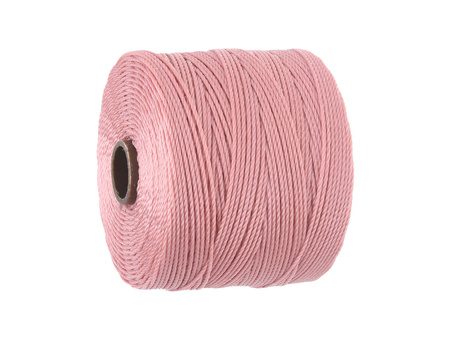 BEADSMITH™ / nić SuperLon Fine / nylon / Tex 135 / Rose / 0.5mm / 108m