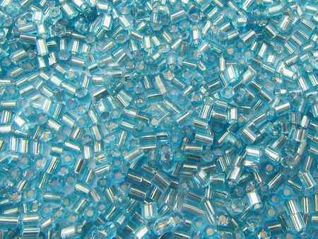 Seed Beads / szklana sieczka / Hex 11/0 / Silver Lined / Indicolite / 20g