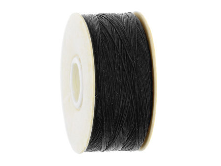 Beadalon™ / nić NYMO / nylon / 00 / Black / 128m