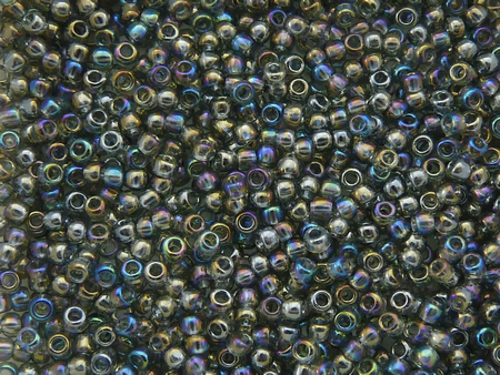 TOHO™ / Round 11/0 / Transparent-Rainbow / Gray / 10g / ~1100szt