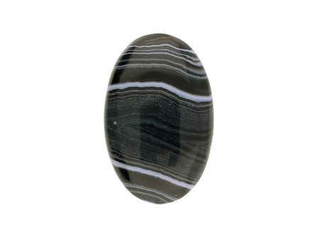 Onyks / kaboszon / klasa AAA / 31x20x6mm / czarny / 1szt