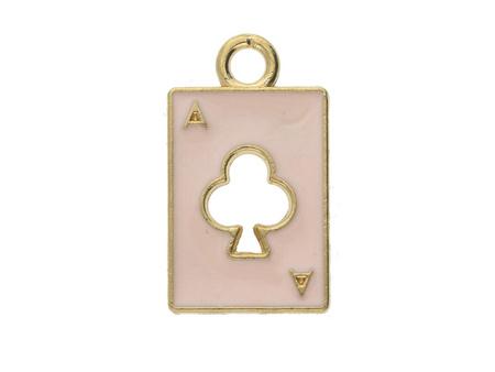 As trefl SweetCharm™ / zawieszka charms / 18x11x2mm / kolor brzoskwiniowy, KC Gold / 2szt