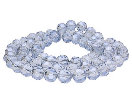 CrystaLove™ / kryształki szklane / ball / 4mm / gołębi / transparentny / 100szt