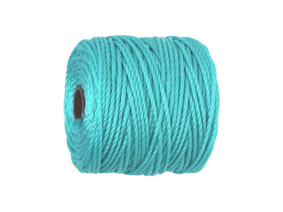 BEADSMITH™ / nić SuperLon™ Macrame / nylon / Tex 400 / Aqua / 0.8mm / 32m