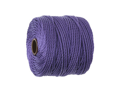 BEADSMITH™ / nić SuperLon™ Macrame / nylon / Tex 400 / Medium Purple / 0.8mm / 32m