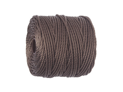 BEADSMITH™ / nić SuperLon™ Macrame / nylon / Tex 400 / Sepia / 0.8mm / 32m