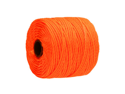 Beadsmith™ / nić SuperLon™ Macrame / nylon / Tex 400 / Neon Orange / 0.8mm / 32m