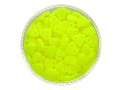 CZECHMATES™ / koraliki szklane / Triangle / 6mm / Neon / Yellow / 5g