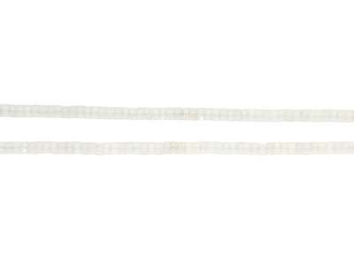Jadeit / dysk / 4x2mm / biały / ok 150 szt / 1 sznur