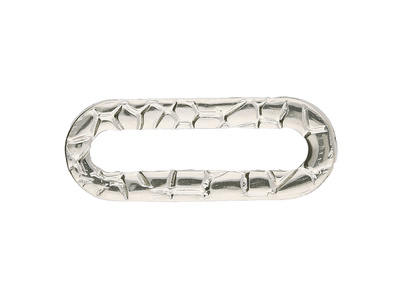 Owal łącznik / 20x7.5mm / stal chirurgiczna / srebrny / 1szt