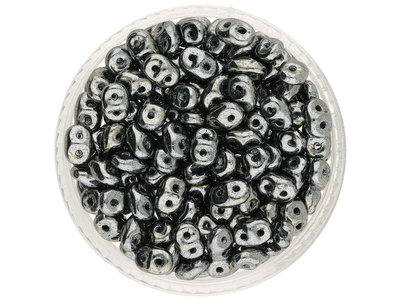 SuperDuo™ / 2.5x5mm / Hematite / 10g / ~140szt