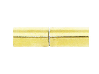 Zapięcie przekręcane / stal chirurgiczna / 21x6x6 mm / złoty / otwór 5.1mm / 1szt