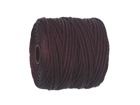 BEADSMITH™ / nić SuperLon™ Macrame / nylon / Tex 400 / Eggplant / 0.8mm / 32m