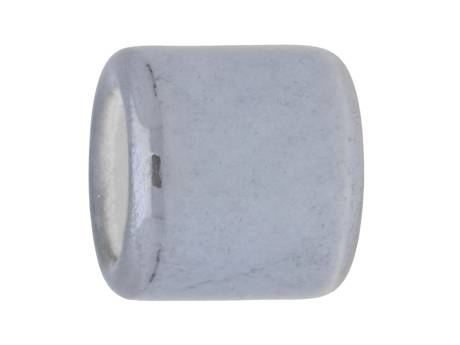 Koraliki ceramiczne / walec / 17x15.5x15.5mm / kolor szary / otwór 9.5mm / 2szt