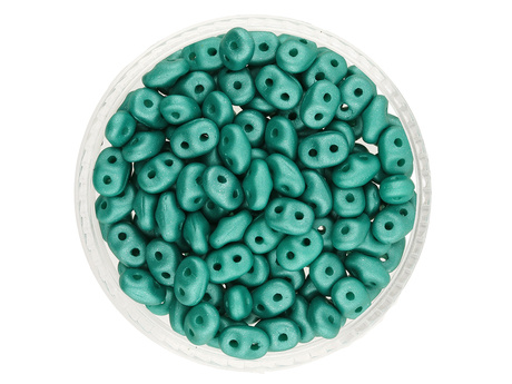 SuperDuo™ / 2.5x5mm / Powdery / Teal / 10g / ~140szt